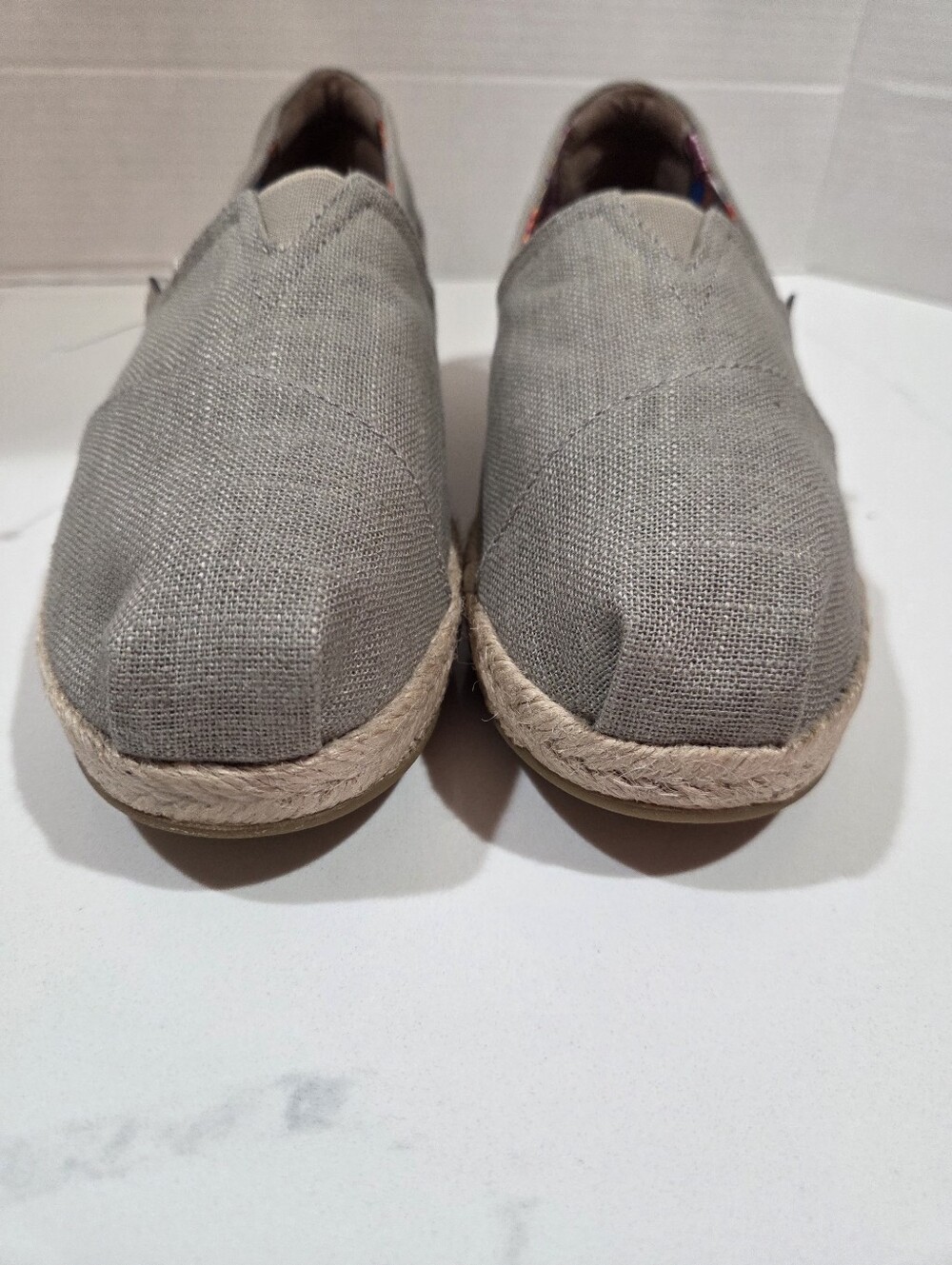 Bobs from Skechers Women's Taupe Espadrille Wedge Slip On Shoes Size 7.5 - Picture 12 of 16